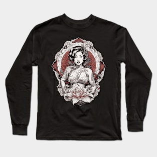 Asian Queen Grace and Sophistication Long Sleeve T-Shirt